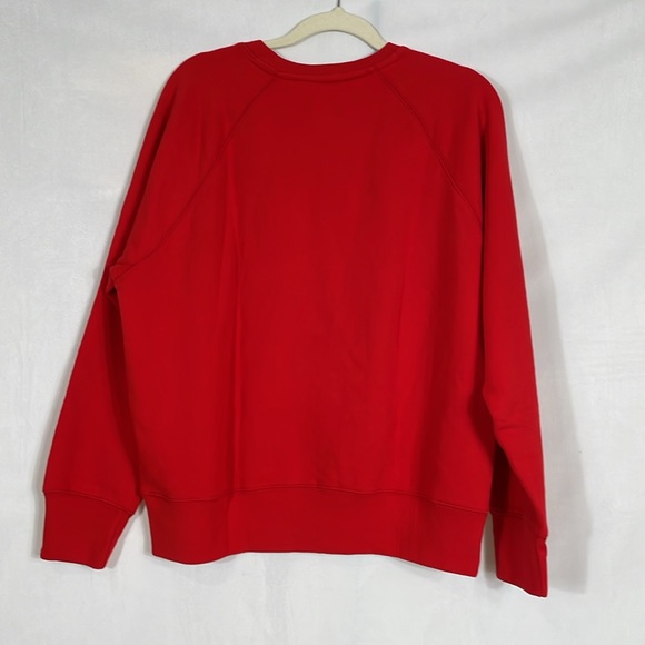 Zadig & Voltaire Red Silver Foil Skull Sweatshirt Size L NWOT - Picture 5 of 9